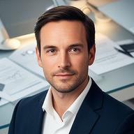 Portrait de Foyeur Bourseau dans un bureau contemporain avec code annoté et documents de litige